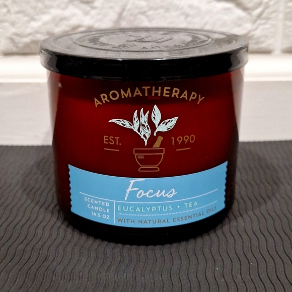 Bath & Body Works Accents Bbw 3 Wick Eucalyptus Tea Candle Poshmark